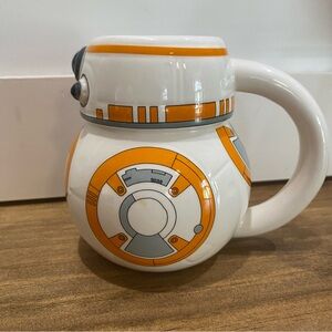 Star Wars BB8 BB-8 Robot Droid Disney Mug White Orange 16 oz Ceramic Galerie Cup